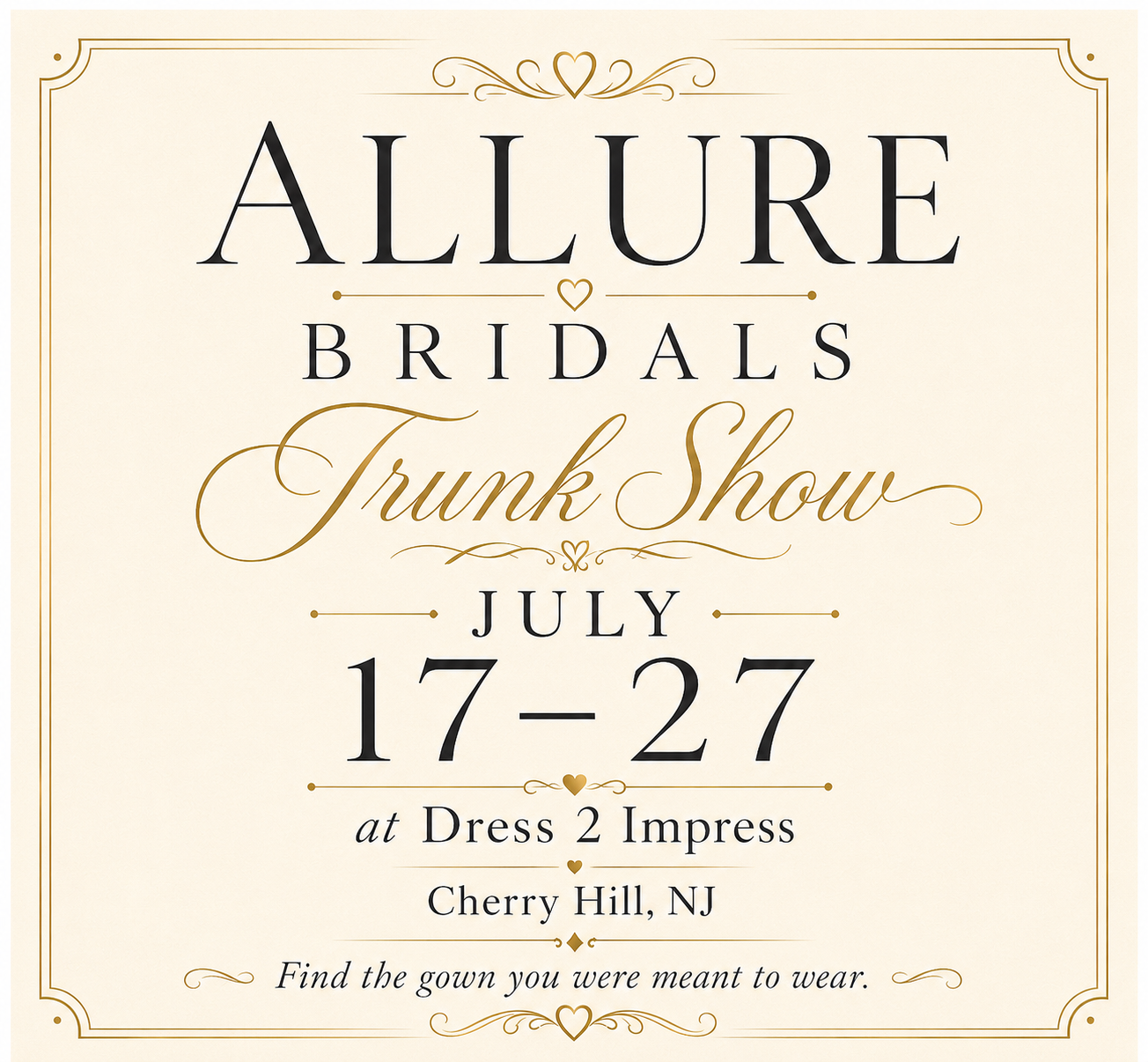 Allure Bridals Trunk Show - Cherry Hill Main Image