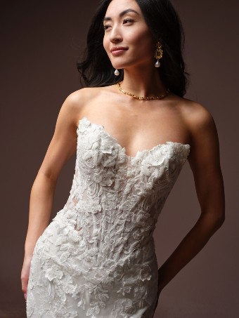 Maggie Sottero Estelle #1 All Ivory (gown with Ivory Illusion) thumbnail