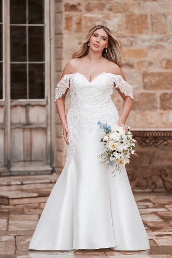 Allure Bridals W502 #0 default Ivory/Silver thumbnail