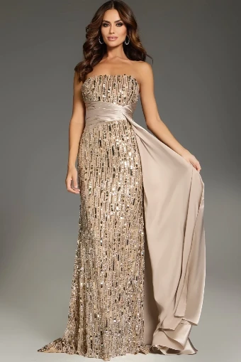 Jovani 42427B #0 default Nude/Gold thumbnail