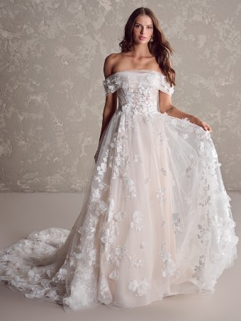 Maggie Sottero Laila+ Laila Cap Sleeves Included #3 All Ivory thumbnail