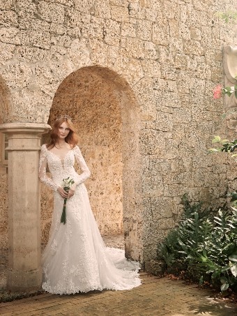 Maggie Sottero Johanna #7 Ivory over Misty Mauve thumbnail