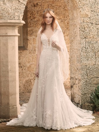 Maggie Sottero Johanna #0 default Ivory over Misty Mauve thumbnail