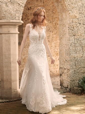 Maggie Sottero Johanna #4 Ivory over Misty Mauve thumbnail