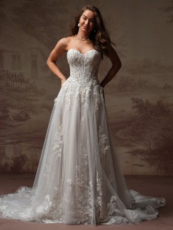 Maggie Sottero Kate #2 All Ivory (gown with Ivory Illusion) thumbnail