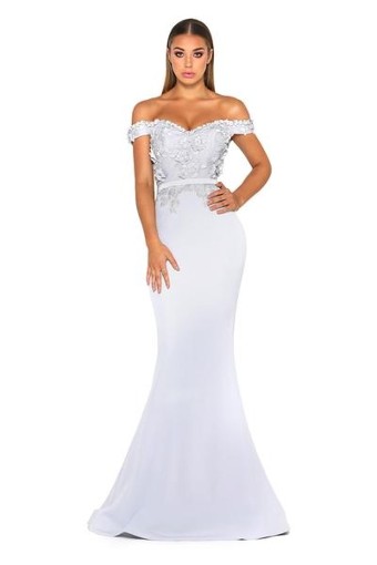 Portia and Scarlett Adriana Gown #0 default Ice thumbnail