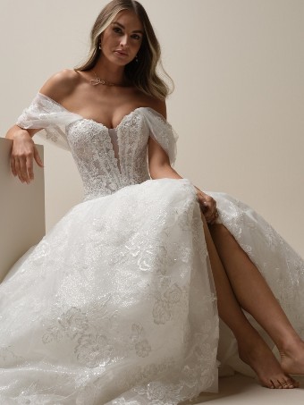 Maggie Sottero Skylar #2 All Ivory (gown with Ivory Illusion) thumbnail
