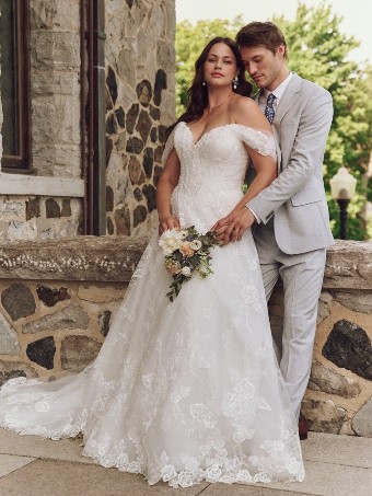 Maggie Sottero Skylar #0 default All Ivory (gown with Ivory Illusion) thumbnail