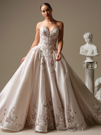 Sottero and Midgley Alvarez #0 default Multi over Pink Champagne (gown with Diamond White Illusion thumbnail