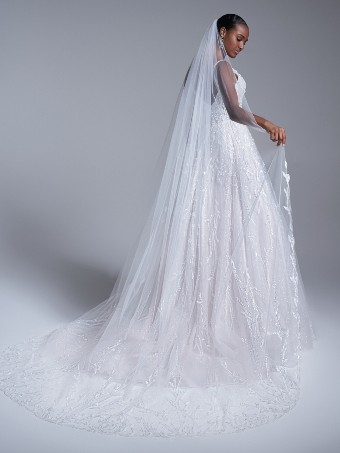 Sottero and Midgley Marvine #3 Ivory/Silver Accent over Blush thumbnail