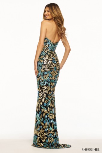 Sherri Hill 56080 #1 default Black/Gold/Blue thumbnail