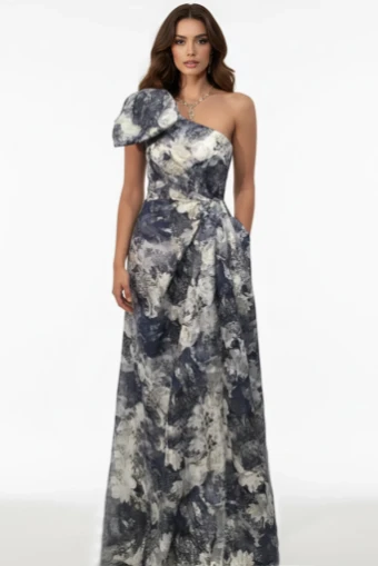 Jovani 25663 #0 default Blue Print thumbnail