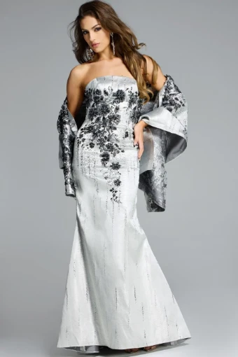 Jovani 40166 #2 Black Silver thumbnail