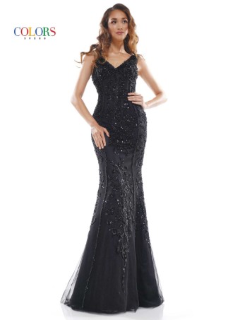 Colors Dress J143 #0 default Black Apricot thumbnail