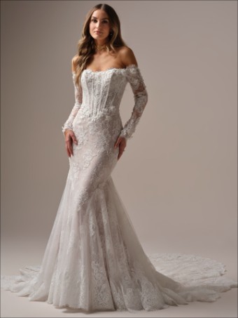 Maggie Sottero Takera #3 All Ivory (gown with Ivory Illusion) Ivory Over Blush thumbnail