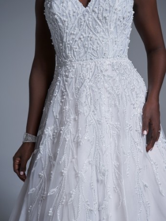 Sottero and Midgley Marvine #12 Ivory/Silver Accent over Blush thumbnail