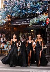 Tarik Ediz 53108 Alyce Elbise #5 Black thumbnail