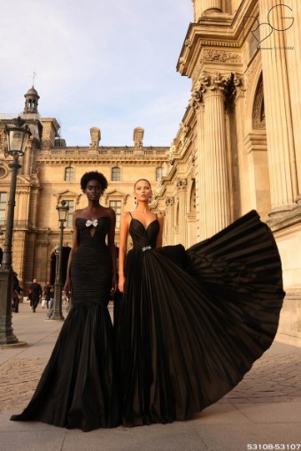 Tarik Ediz 53108 Alyce Elbise #3 Black thumbnail