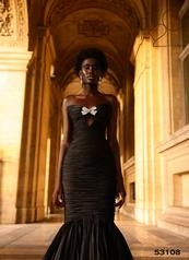 Tarik Ediz 53108 Alyce Elbise #2 Black thumbnail