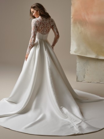 Maggie Sottero Trinity #1 All Ivory (gown with Ivory Illusion) thumbnail