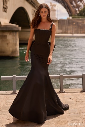 Sherri Hill 57743 #0 default Black thumbnail