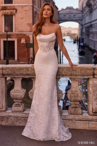 Sherri Hill 57448 #0 default Black Navy thumbnail