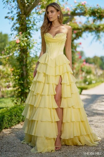 Sherri Hill 56911 #0 default Yellow thumbnail