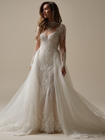 Maggie Sottero Torrence -Detachable Train #0 default Ivory/Silver Accent thumbnail