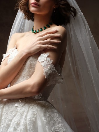 Maggie Sottero Lyra #2 All Ivory (gown with Ivory Illusion) thumbnail