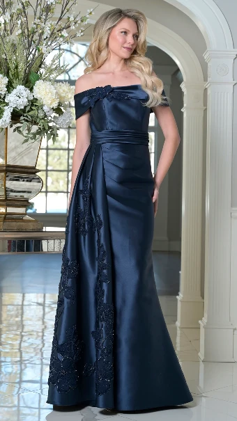 Colors Dress RD3504 #2 Black Sky Blue thumbnail